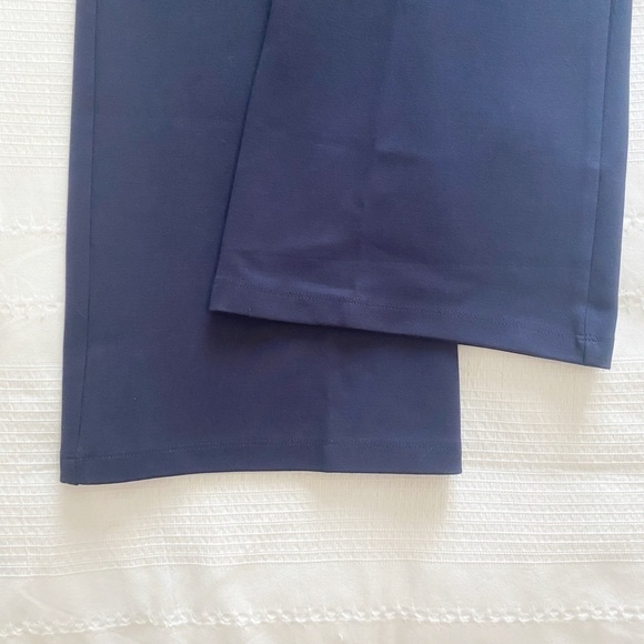 BETABRAND NAVY RAYON NYLON BOOTCUT FLARED STRETCH YOGA PANTS - M - Picture 5 of 8